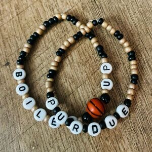 Purdue Boilermakers Basketball Bracelets